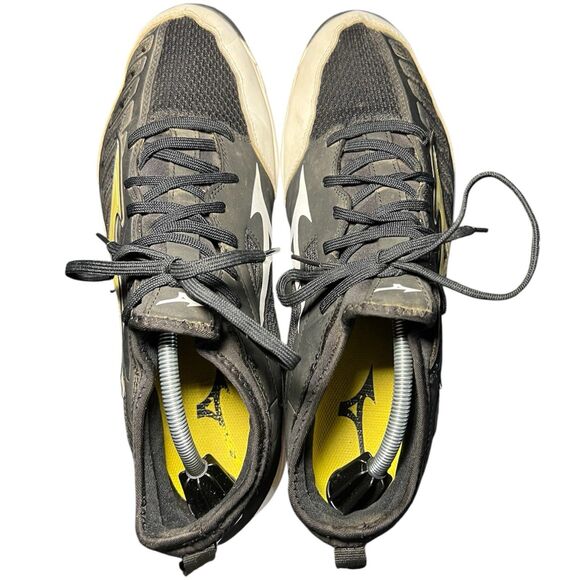 Mizuno Black White Player Trainer 2 Turf Baseball Mens Shoe Size 12, 320549-9000 main image 5